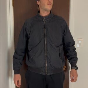 90s Polo Ralph Lauren Navy Blue Bomber Jacket